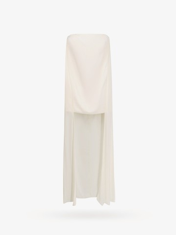 Satin dress with back asymmetric insert - THE NEW ARRIVALS ILKYAZ OZEL - gender_Woman