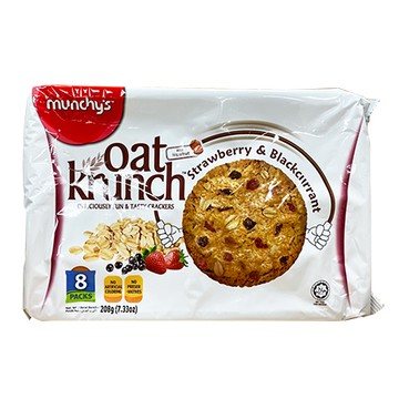 麥奇草莓黑加栗燕麥餅/208g/包