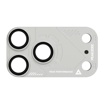 Mooke iPhone 18 Pro /17 Pro CNC鋁合金鏡頭保護貼-銀白色