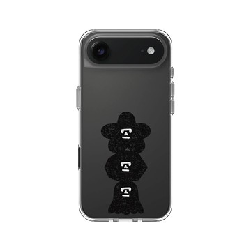 iPhone Air Clear Case（相機按鈕） 透明 - Abei - Mask Fam探索小隊疊起來