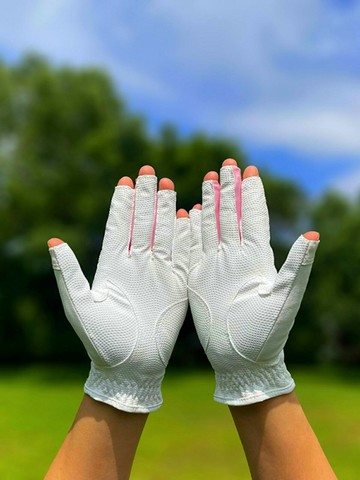 幸運草高爾夫球手套女士雙手透氣防滑耐磨女款高爾夫球練習手套