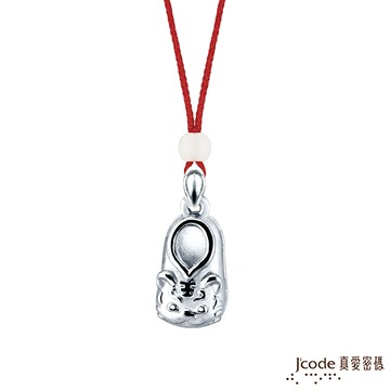 J’code真愛密碼 大甲媽虎頭鞋純銀墜子 送項鍊