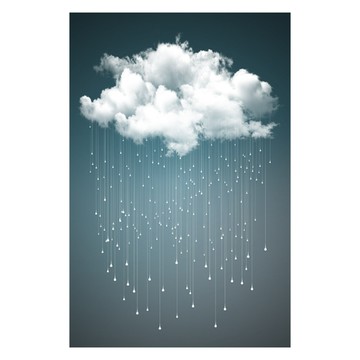 雲彩朵朵無框掛畫