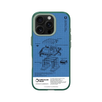 iPhone 16 Pro Clear 憂墨綠 - CircularBlue - 淨海藍圖