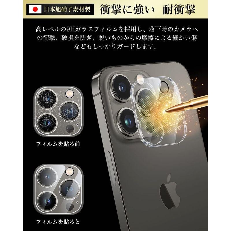 売れ筋】 iPhone14 Pro カメラカバー iPhone 14 Max レンズフィルム硬度9H全面保護 高い光透過率 貼り付け簡単 指紋防止  気泡防止 飛散防止 キズ防止 防塵 カメラフィルム レンズカバー
