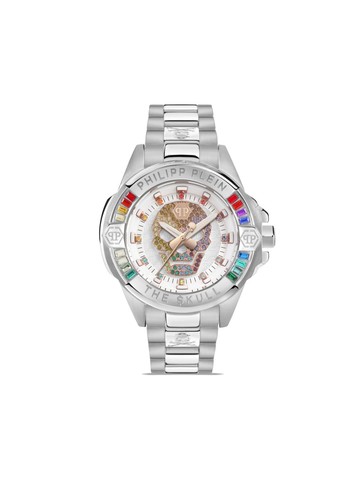 Philipp Plein - The $kull 44mm - unisex - Metal/Brass/stainless steel/Mineral Glass - One Size - White