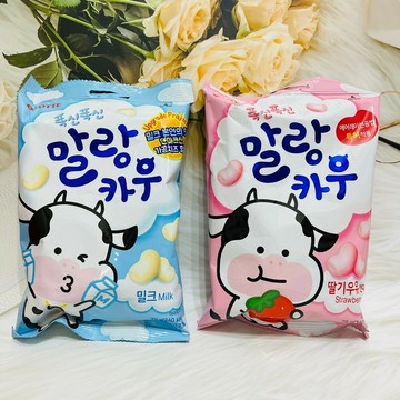 韓國 LOTTE 樂天 軟綿綿 牛奶糖 79g 原味/草莓味｜全店$199免運