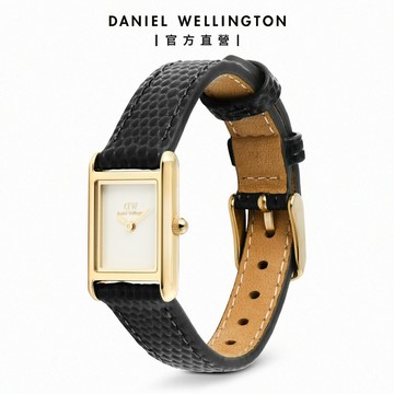 【Daniel Wellington】Bound Mini 方形蜥蜴壓紋真皮錶帶手錶  (多色可選)