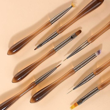 ❤️臺灣出貨日式美甲工具光療刷初學者美甲筆圓頭漸變扇形功能筆拉線筆彩繪筆✨好物甄選