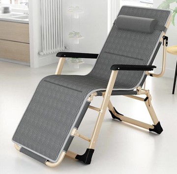 躺椅 折疊床單人午休午睡神器兩用辦公室家用躺椅懶人多功能陽臺休閒椅
