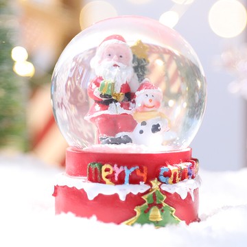 網紅圣誕節禮物水晶球圣誕老人幼兒園平安夜送女生女孩兒童裝飾品