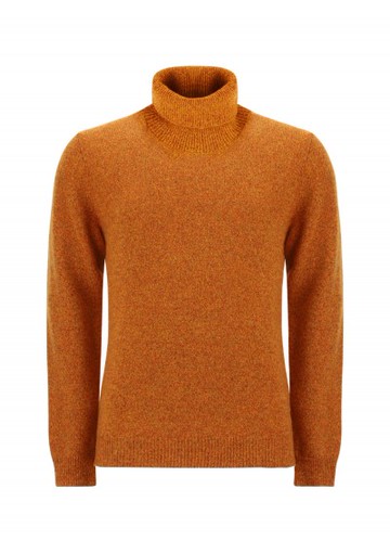 Irish Crone - Turtleneck Sweater - Mens - Orange