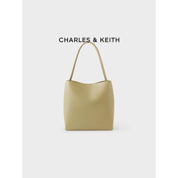 (免運)CHARLES&KEITH女包CK2-20781396-1女士通勤大容量單肩托特水桶包