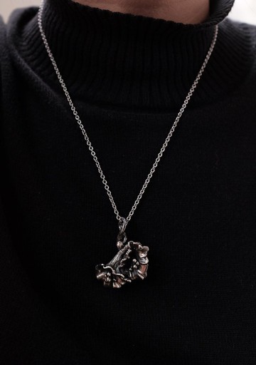 +晨露+ 925純銀飾 牽牛花立體精細藝術雕塑設計項鍊墜 單墜售