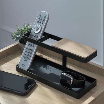 【H&R安室家】多功能遙控器收納置物架 BM18 (桌上置物架/小物收納架/桌面收納盒)