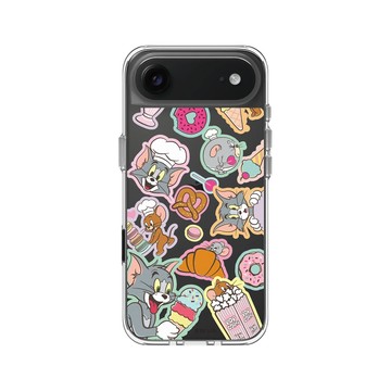 iPhone Air Clear Case（相機按鈕） 透明 - 湯姆貓與傑利鼠 Tom and Jerry - 美食大集合