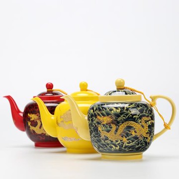 功夫茶具陶瓷茶壺濾網內置藍金龍紅金龍泡茶不銹鋼過濾網單壺大號