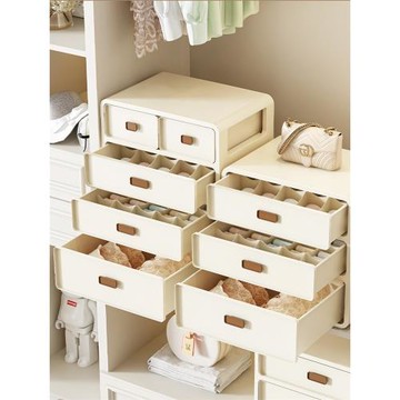 內衣收納盒抽屜式三合一大容量學生宿舍內褲襪子分格收納整理架子