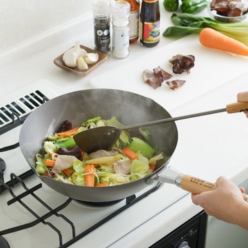 YOSHIKAWA吉川 日本製COOKPAL超輕純鈦炒鍋33cm(送鍋蓋)