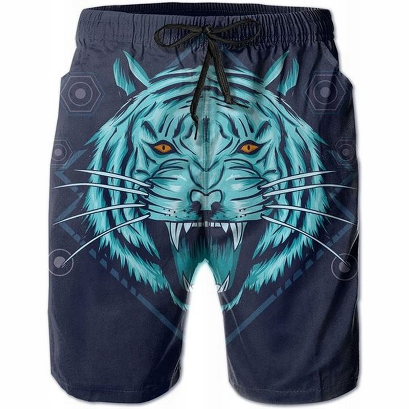 Mumeomu 虎 水着 メンズ おしゃれ サーフパンツ 海パン 人気 スイムパンツ ボーダー 短パン ビーチパンツ サーフトランクス ゴムウェスト 通販 Lineポイント最大get Lineショッピング
