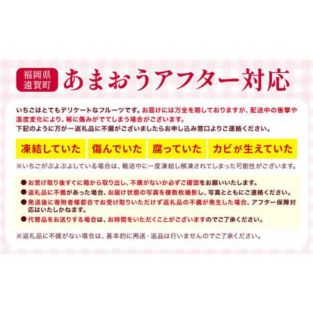 ふるさと納税 あまおう 約280g×6パック 苺 イチゴ いちご 果物 フルーツ 福岡県遠賀町