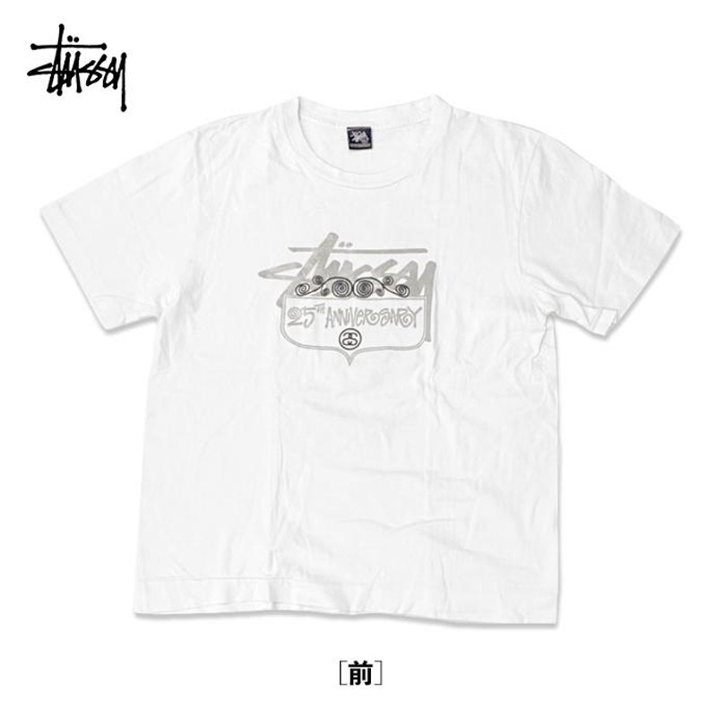 ステューシー Stussy 25周年記念 バックプリントTシャツ XL ホワイト