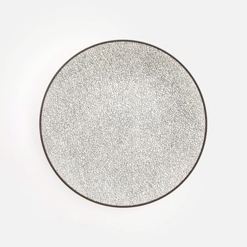 M.STYLE 安居 平盤21.5cm 裂紋白