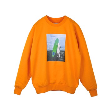 saeflait Sweat Shirt / Go Surfing