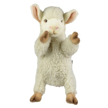 HANSA TOY 絨毛填充玩偶 小羊手偶  1個