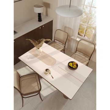 輕奢高級感免洗防水防燙皮革桌布