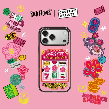 CASETIFY Rich Flower系列 " 爆花富 iPhone 17/Air/ Pro/Pro Max/16/16 plus手機保護殼