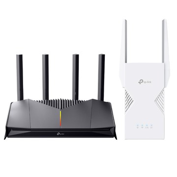TP-Link WiFi 7 雙頻2.5G路由器/分享器+Wi-Fi 7 2.5G雙頻延伸器/放大器 (Archer GE230+RE235BE)