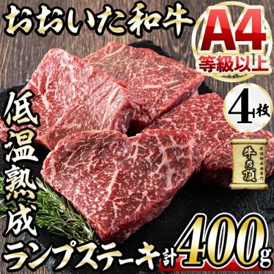 ふるさと納税 佐伯市 おおいた和牛 ランプステーキ (計400g)