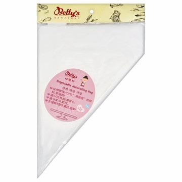 Betty's 焙蒂絲 拋棄式擠花袋 16吋 100個  透明色  1組