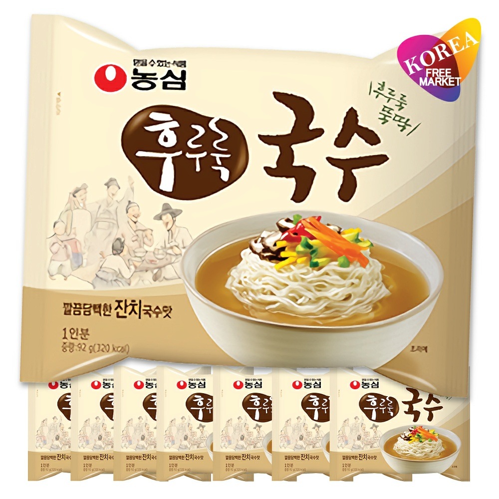 農心ふるるクッス 素麺 92g 8袋セット  韓国食品 韓国ラーメン フルルククス