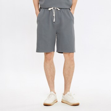 Hang Ten- 華夫格加州熊刺繡短褲-男(叢林綠)