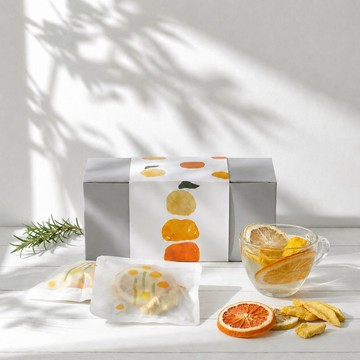 【FRUITEA 凍乾鮮果茶】芒果紅橙檸檬10入/盒・夏日金黃節奏