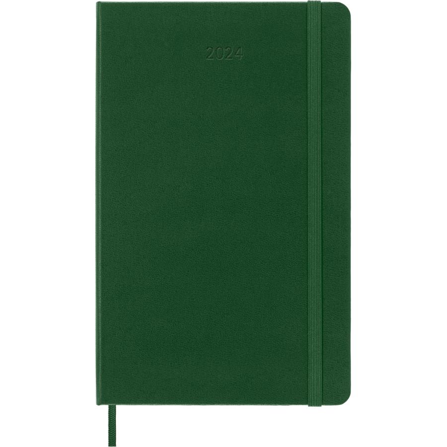 Moleskine Weekly Planner, 12M, Large, Myrtle Green, Hard Cover