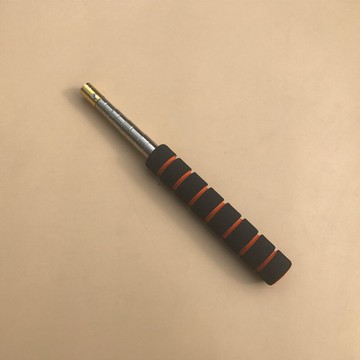 不銹鋼5節伸縮自由定位迷你抄網桿 超輕打窩桿 冰撈桿 垂釣工具