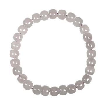 【正佳珠寶】和田玉胭紫料 高品胭紫玉 13.6g 蘋果老型珠 和田玉