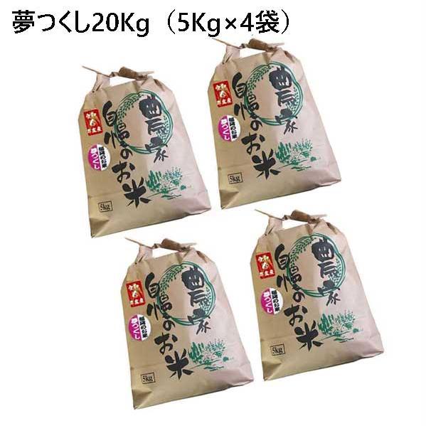 夢つくし 20kg（5kg×4袋) ] 令和５年産 福岡県産 農家直送 送料無料 新米