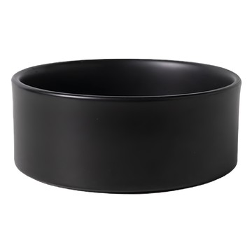寵物陶瓷碗 3號直口碗 大  黑色  1個