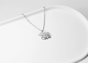 十二生肖─鼠 項鍊 (款式二)【迷你款】_動物系列_造題