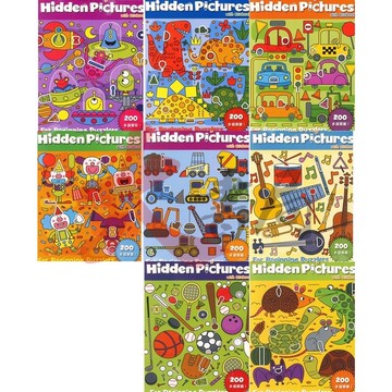 書林國小『大家來玩益智尋寶貼貼樂』Let's Play hidden Pictuer with Stickers!1~8