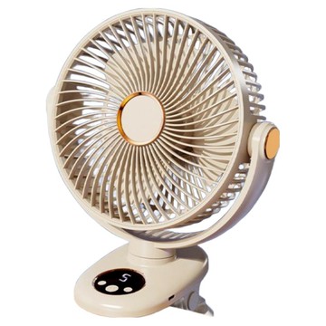 Well Life 悅生活 Best buy 夾式長續航自動擺頭風扇 10H版  1個  米黃色