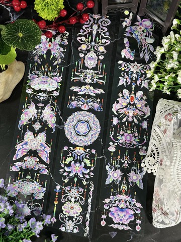 點翠粉 PET 紙膠帶 白墨貝殼光 10米卷