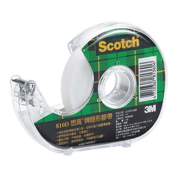 3M 810-D 1/2 附台隱形膠帶