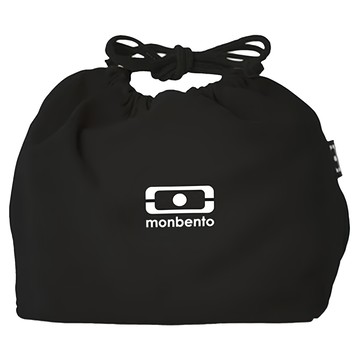 monbento 輕便束口袋  20 x 19 x 17cm  黑色 + 白色  1個