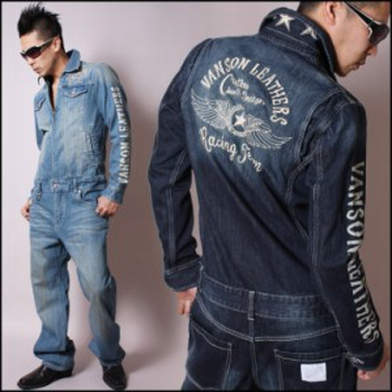 先着ありmax1 000円offクーポン Vanson バンソン オールインワン デニム つなぎ Flying Star Nvao 301 ボトムス メンズ アメカジ 送料 通販 Lineポイント最大1 0 Get Lineショッピング