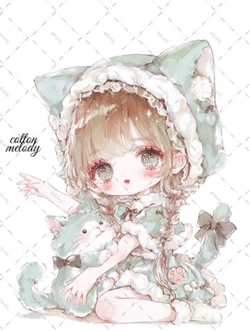 original sticker no.6378 人物貼紙 原創貼紙 女孩貼紙 原創人物貼紙